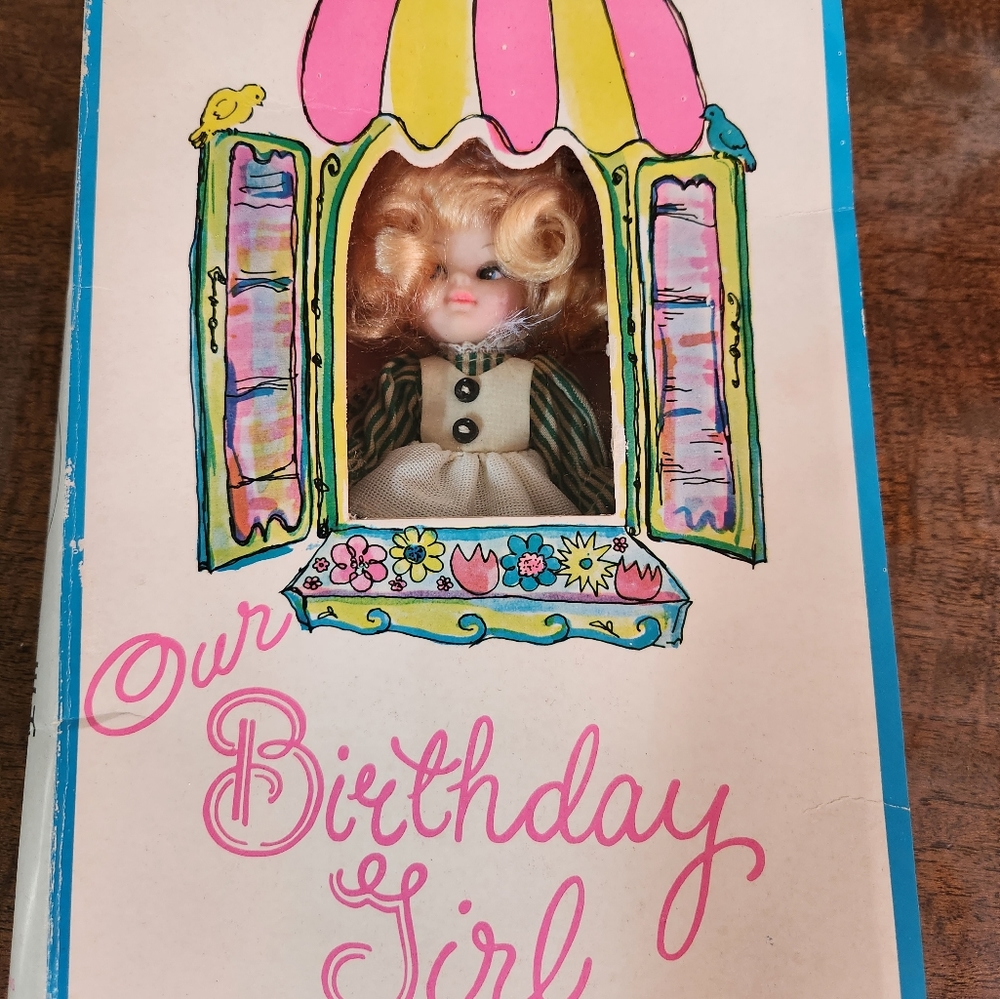 Vintage doll ,our birthday girl,April 1975